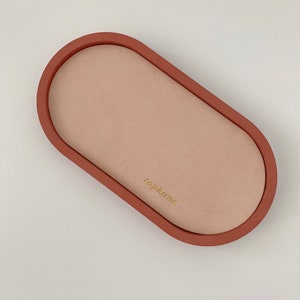 Personalized leather pad for cement tray, tray pad; NOT included cement tray, only pad