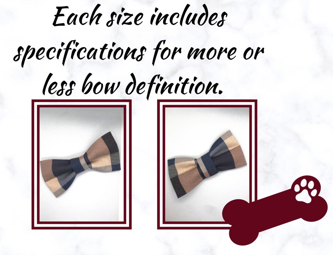 Dog Bow Tie PDF Pattern/tutorial Instant Download DIY Dog Etsy
