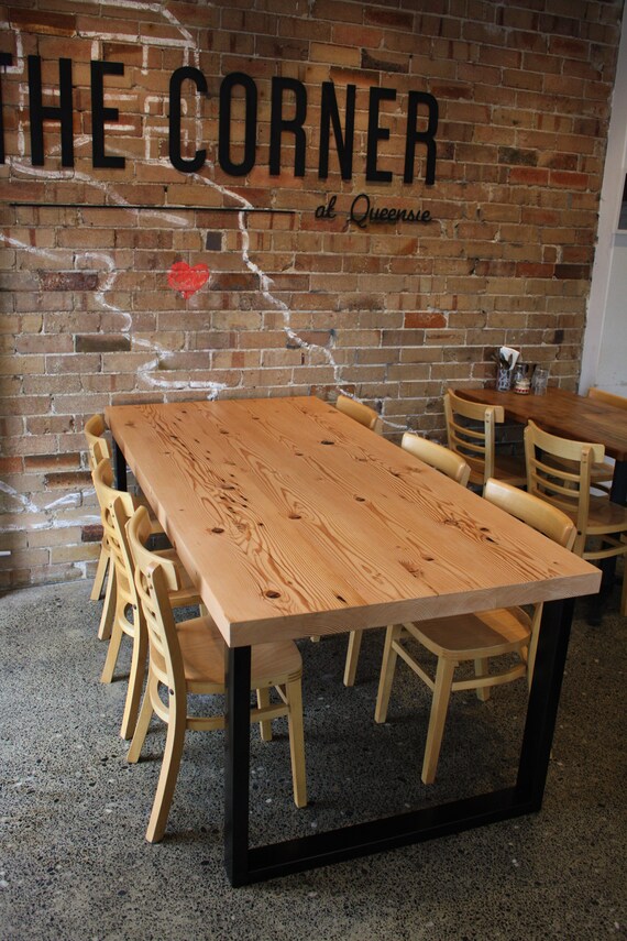Reclaimed Oregon Timber Dining Table Handmade Etsy Australia