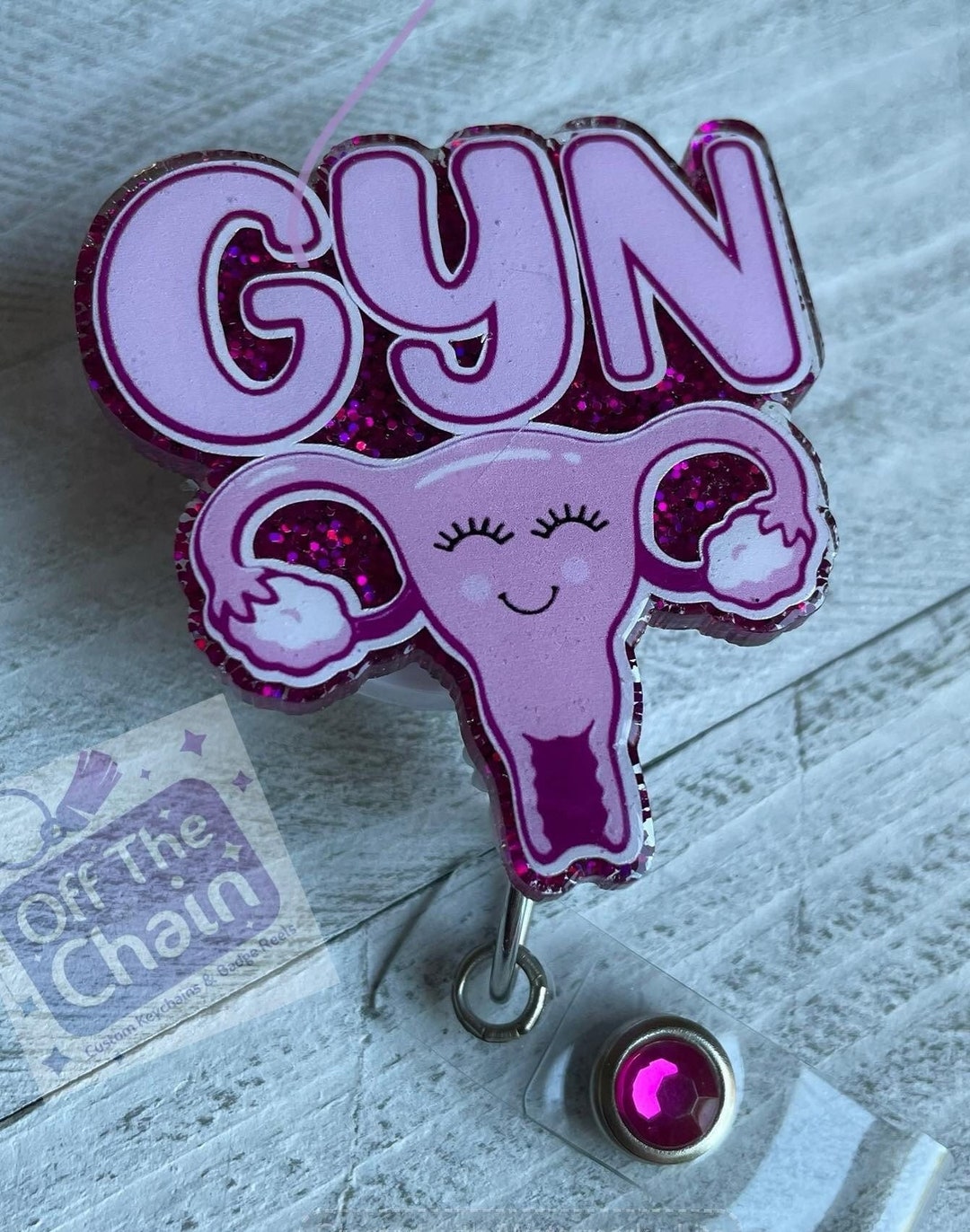 OB Gyn Labor & Delivery Ultrasound Uterus Badge Reel - Etsy