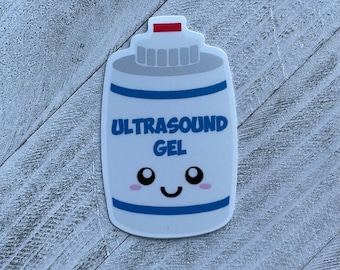 Ultrasound Gel Bottle 3” Sticker/Decal