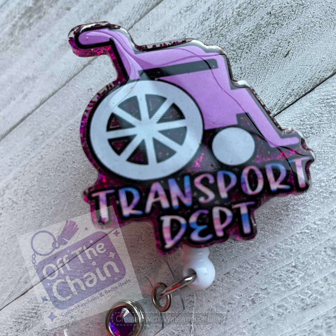 Hospital Transport Department/patient Transporter Badge Reel Etsy