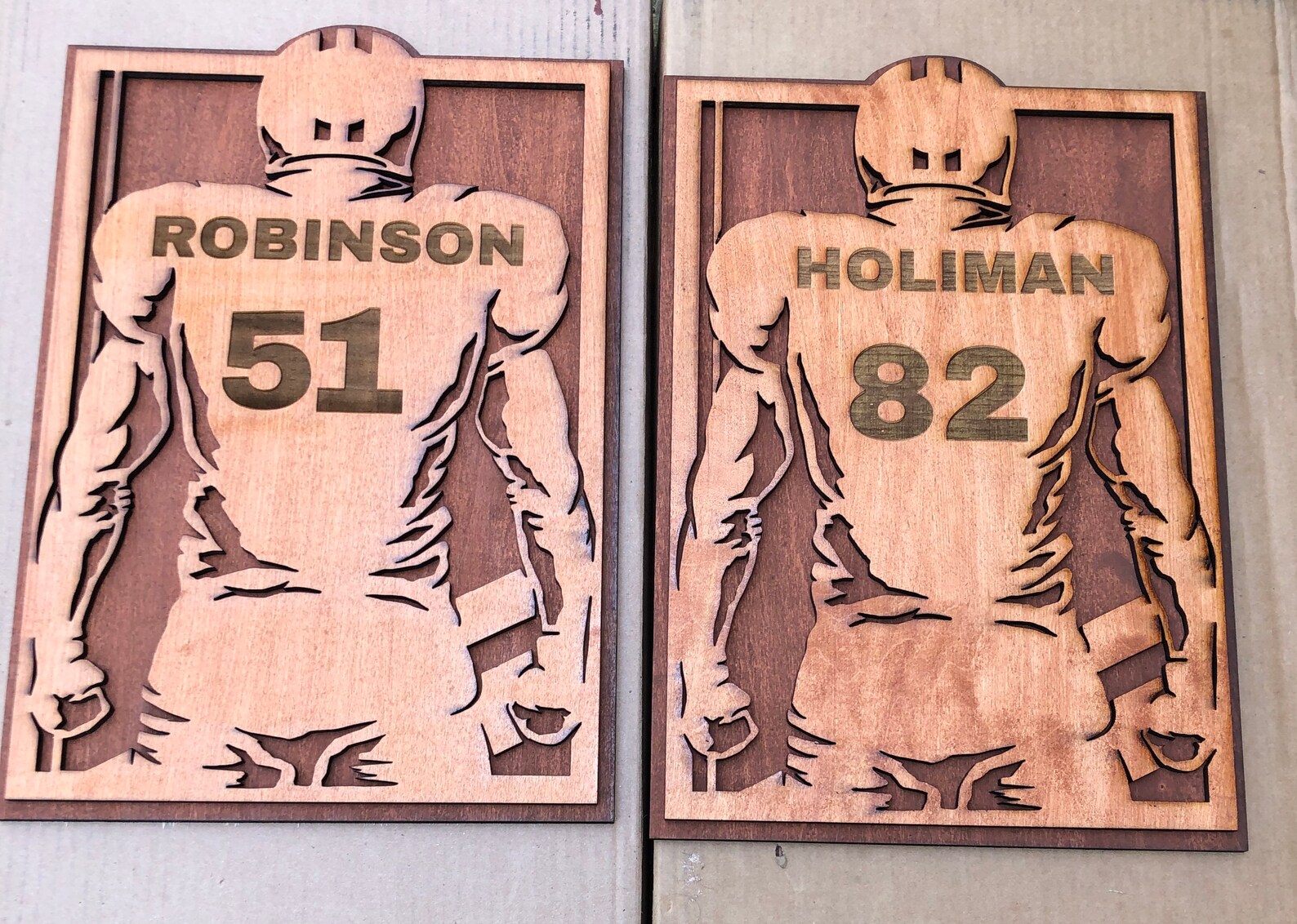 Custom Football Plaque With Stand, Football Gift Etsy