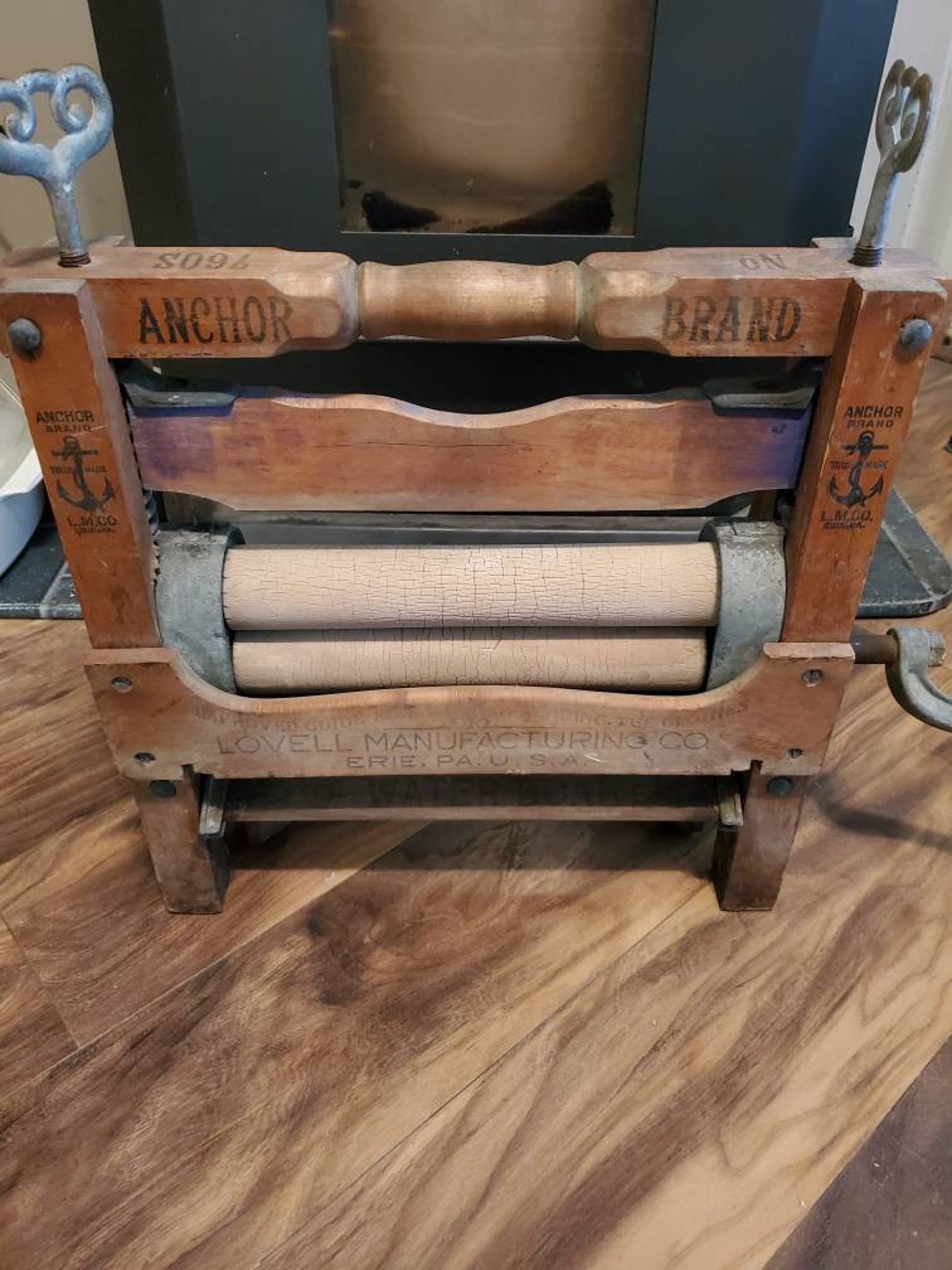 Antique Wooden Laundry Wringer Etsy