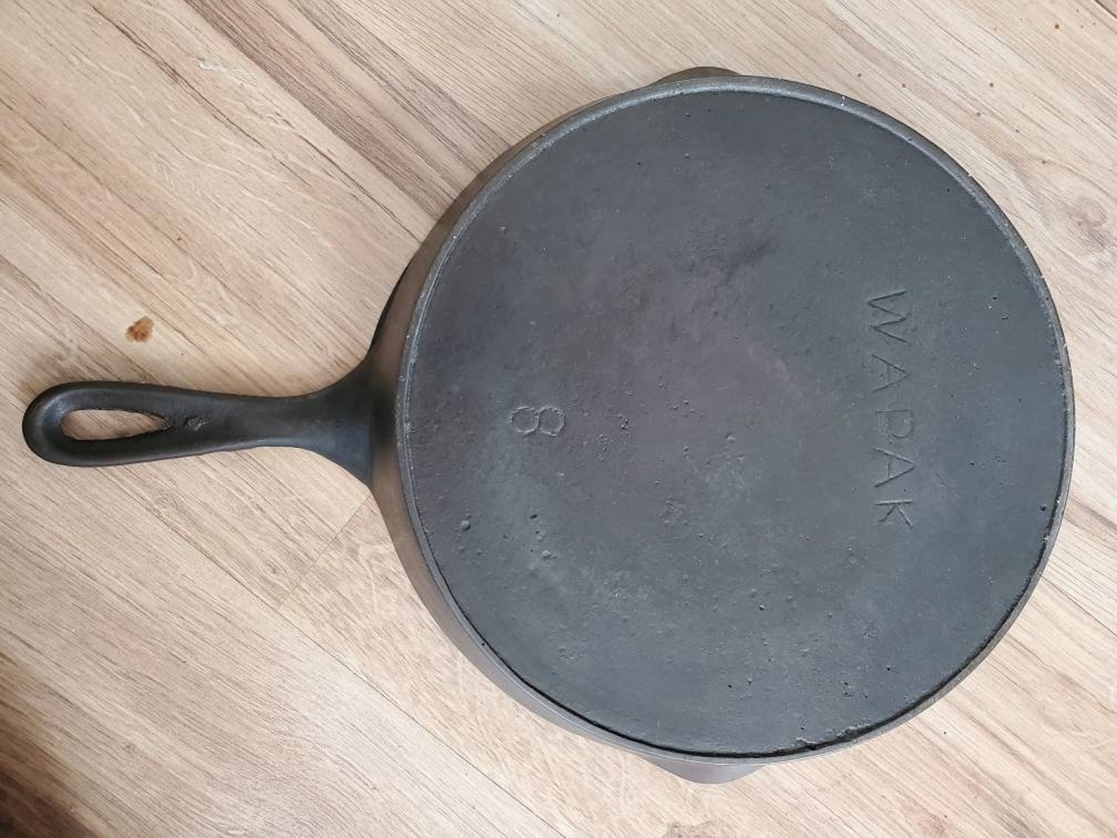 Wapak no 8 cast iron skillet Etsy
