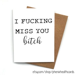 Grußkarte Beste Freunde Karte, Beste Freunde Geschenk, Geschenke für Frauen, Danke Beste Freundin Karte, BFF Forever I Miss you Best Friend Karte