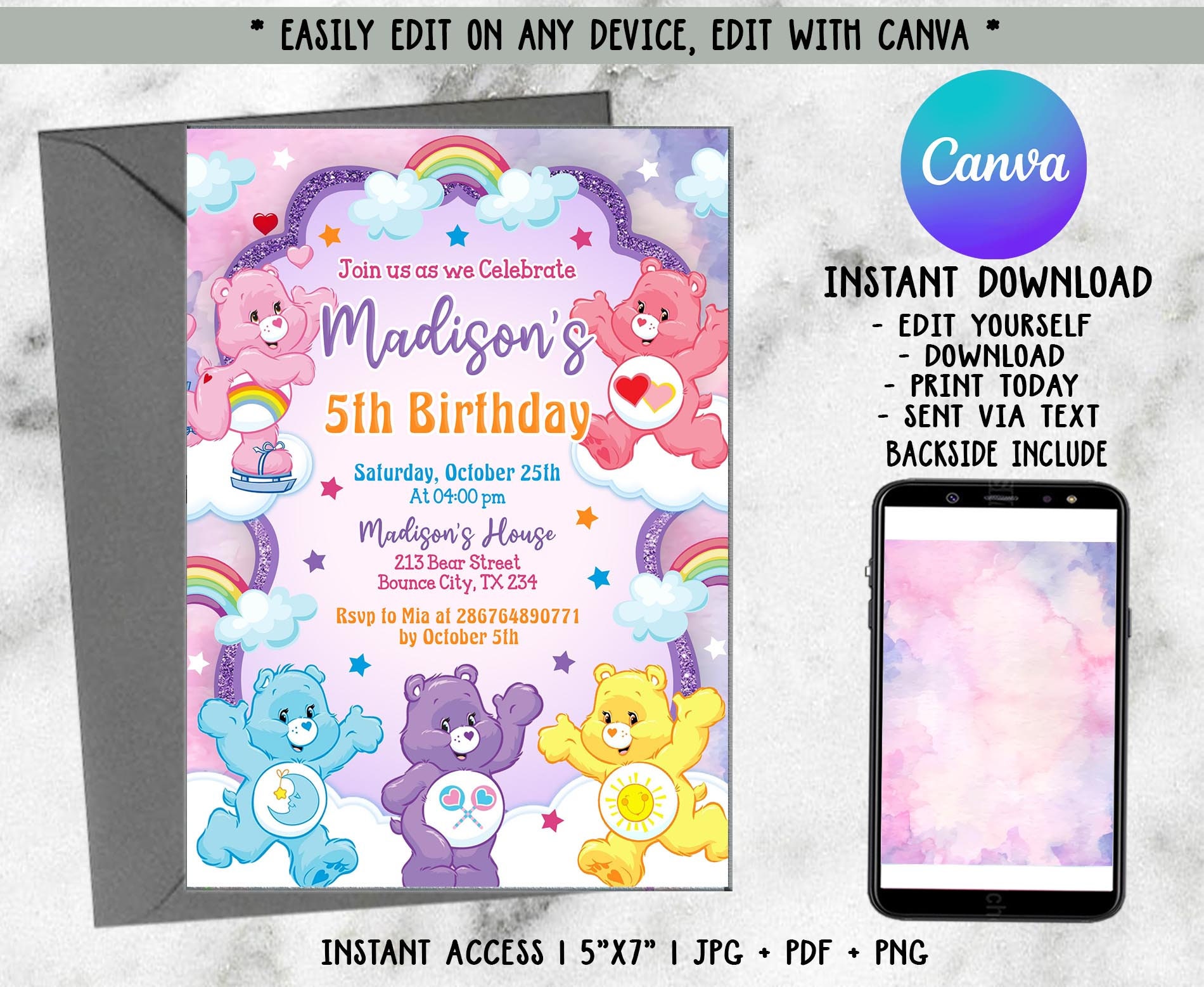 Baby girl birthday theme, Care bears birthday party, Candy birthday party