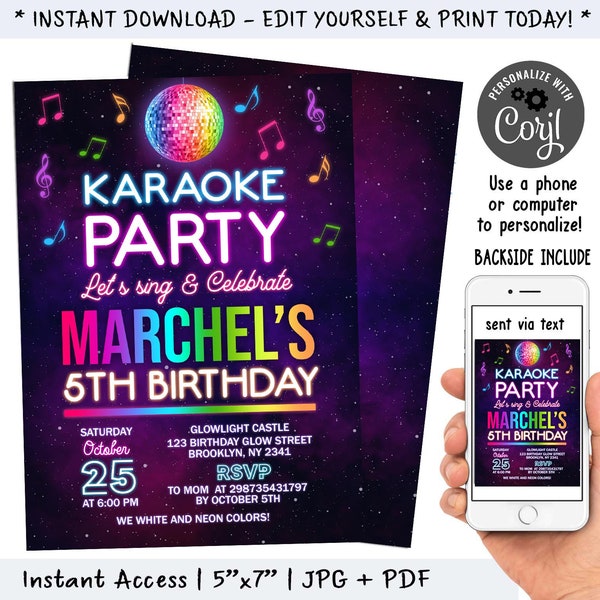 Girls Night Electronic Party Invitations Etsy