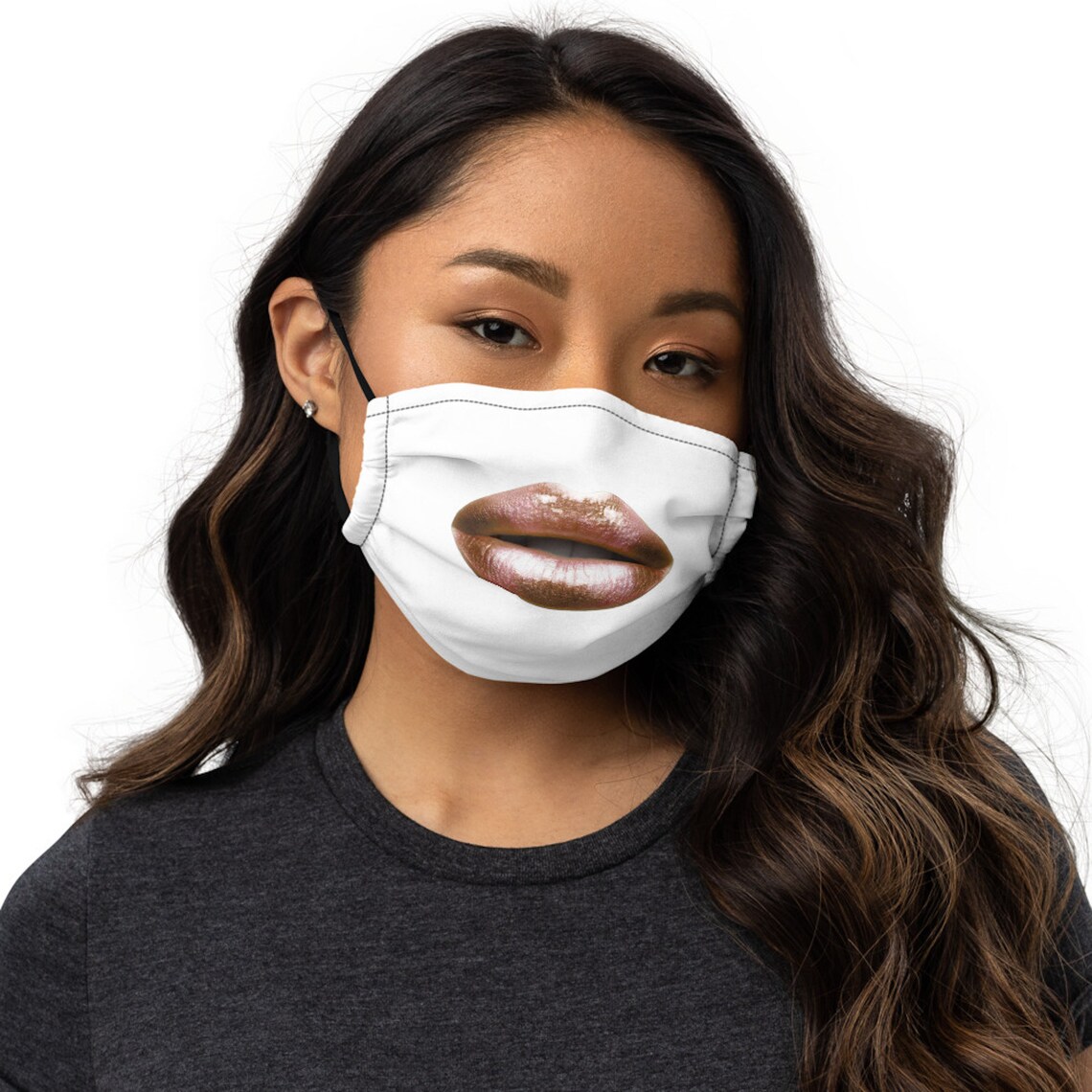 Cute Face Mask Women Face Mask With Lips Smile Face Mask Etsy
