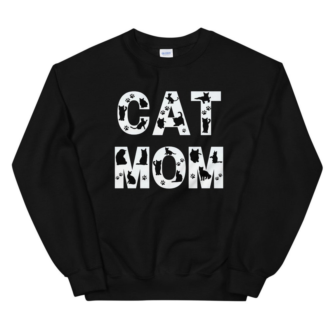 Cat Mom Sweatshirt Cat Mama Sweatshirt Cat Mom Gift Cat Mom Etsy