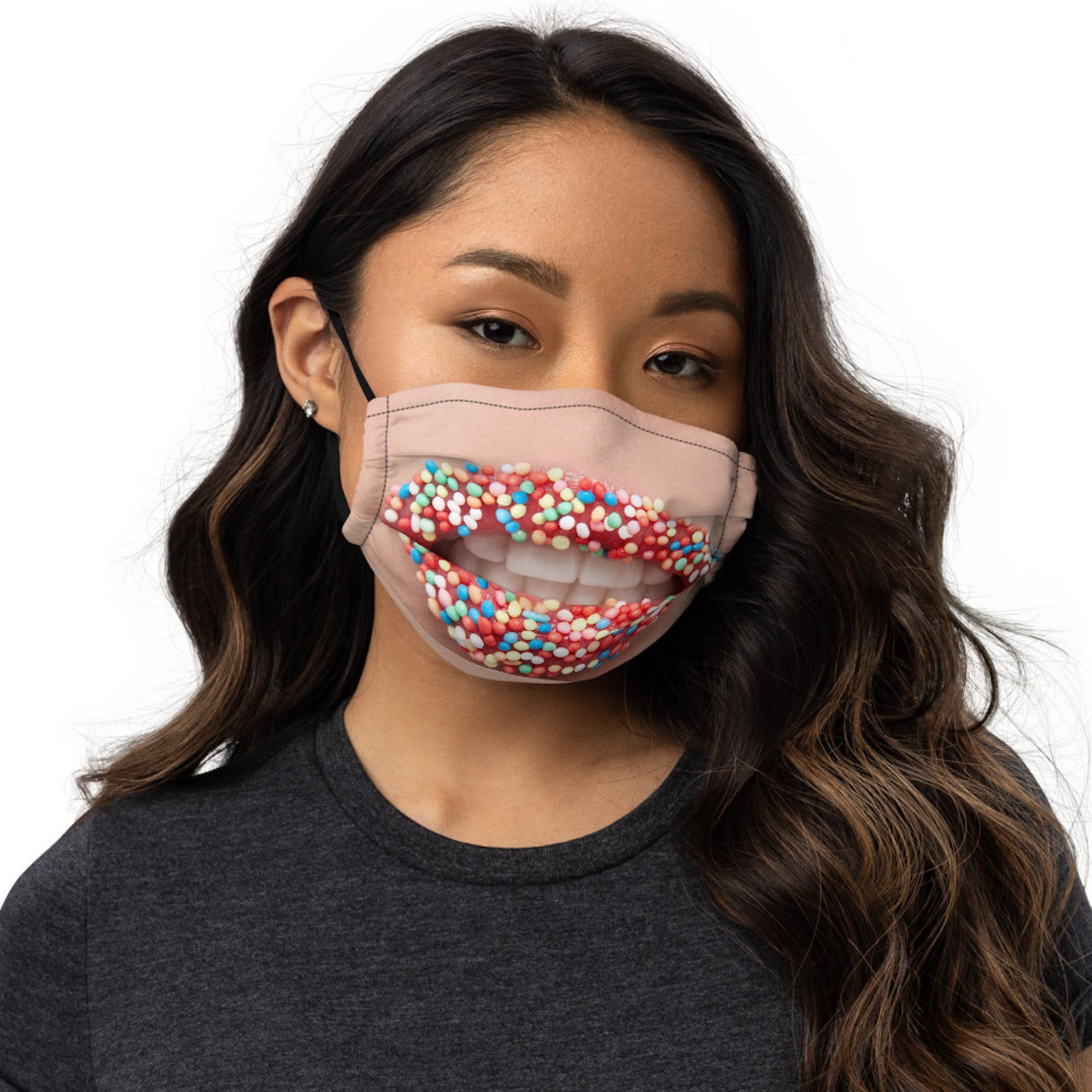 Cute Face Mask Women Face Mask With Lips Smile Face Mask Etsy