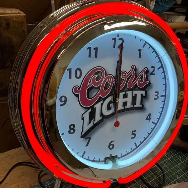 Coors Light Wall Clock Etsy UK