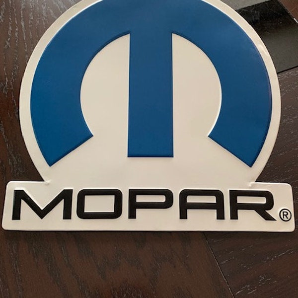 Mopar, Dodge Embossed Metal 16" sign great for a mancave, garage, pub, patio, or a gift for him or her.