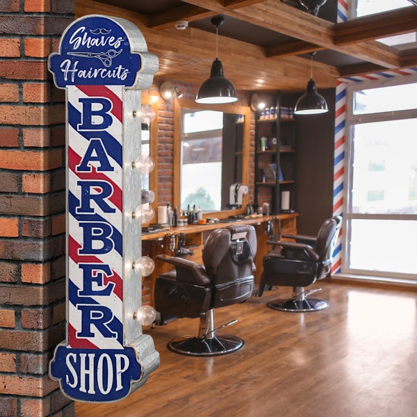 Barber Poll,  LED Neon Wall Sign garage, mancave,  music room, bar, gift.