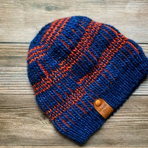 Aqueduct Beanie Knitting Pattern: Two-Color Brioche (Digital Download)