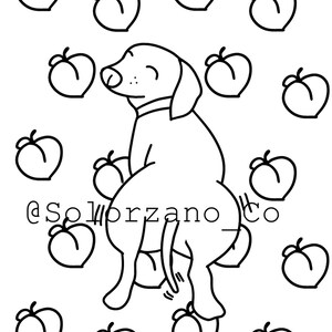 Wiener Dog Coloring Pages | Etsy
