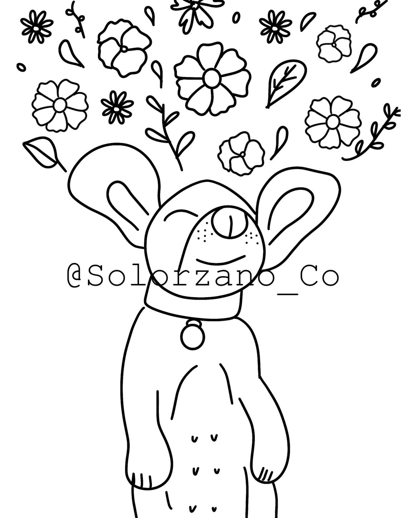 Wiener Dog Coloring Pages - Etsy