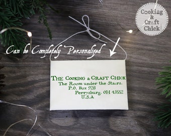 Personalized Magical School Letter Ornament with Magnetic Closure and Removable Inside Pages! Handmade