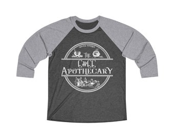 C&CC Apothecary Unisex Tri-Blend 3/4 Raglan Tee