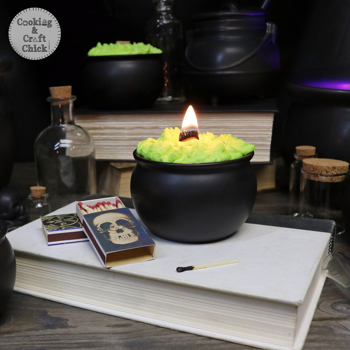 Bubbling Cauldron Candle Etsy