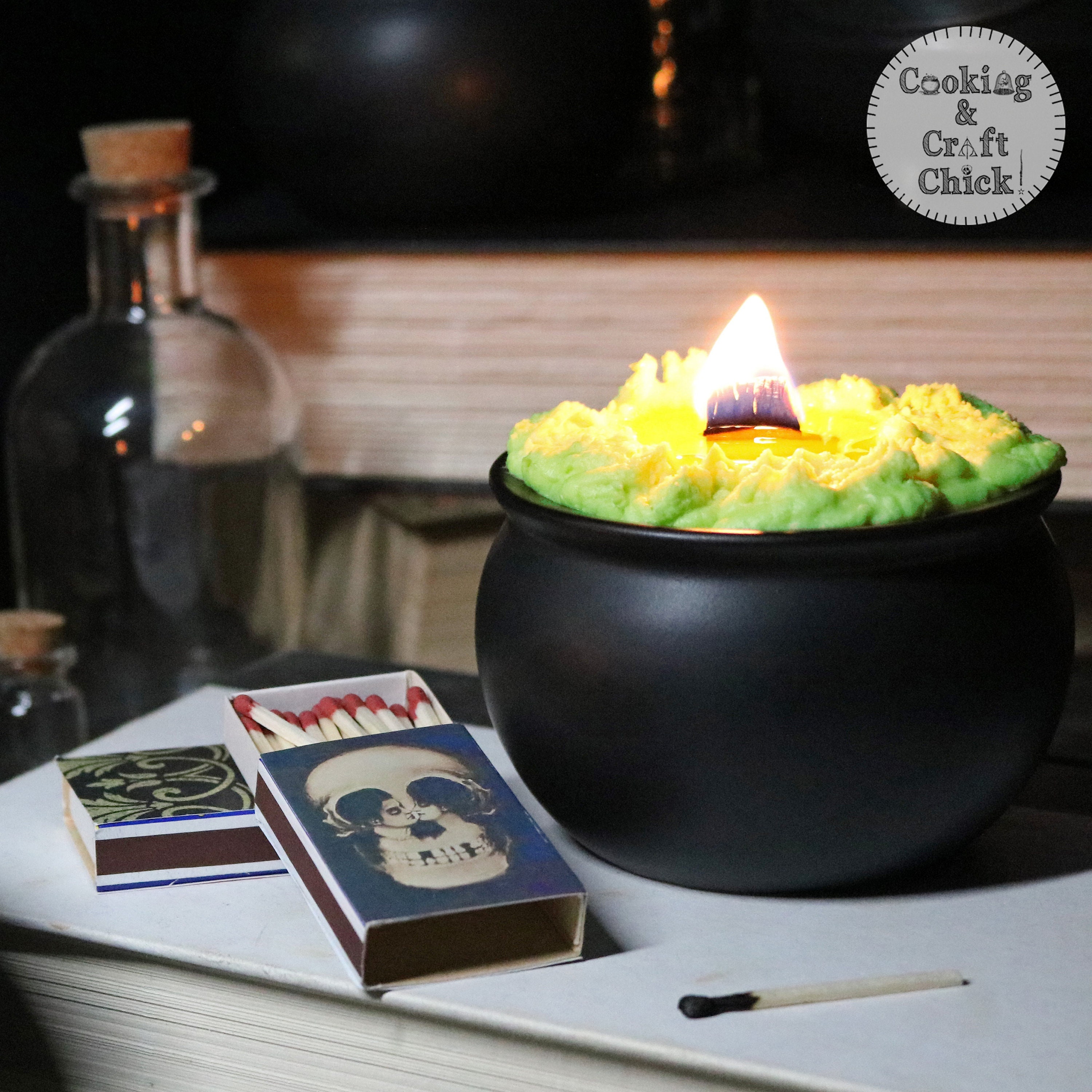 Bubbling Cauldron Candle Etsy