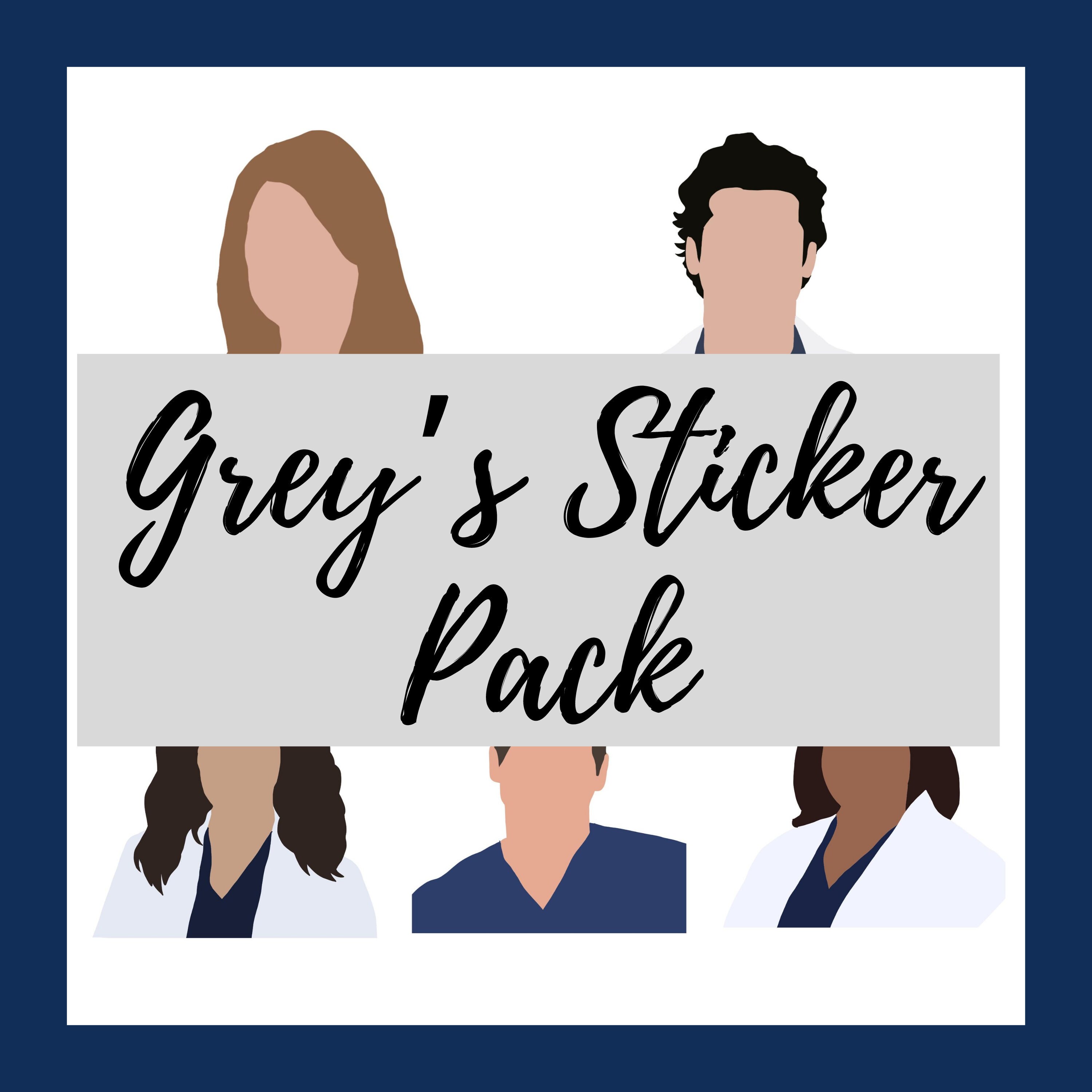 Digital Grey's Anatomy Sticker Pack Digital Download - Etsy