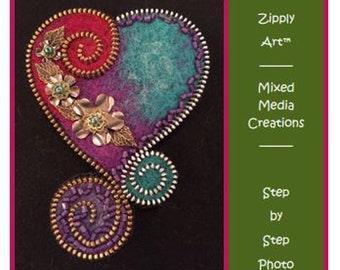 Zipply Art Zipper Needle Felted  - How to Book