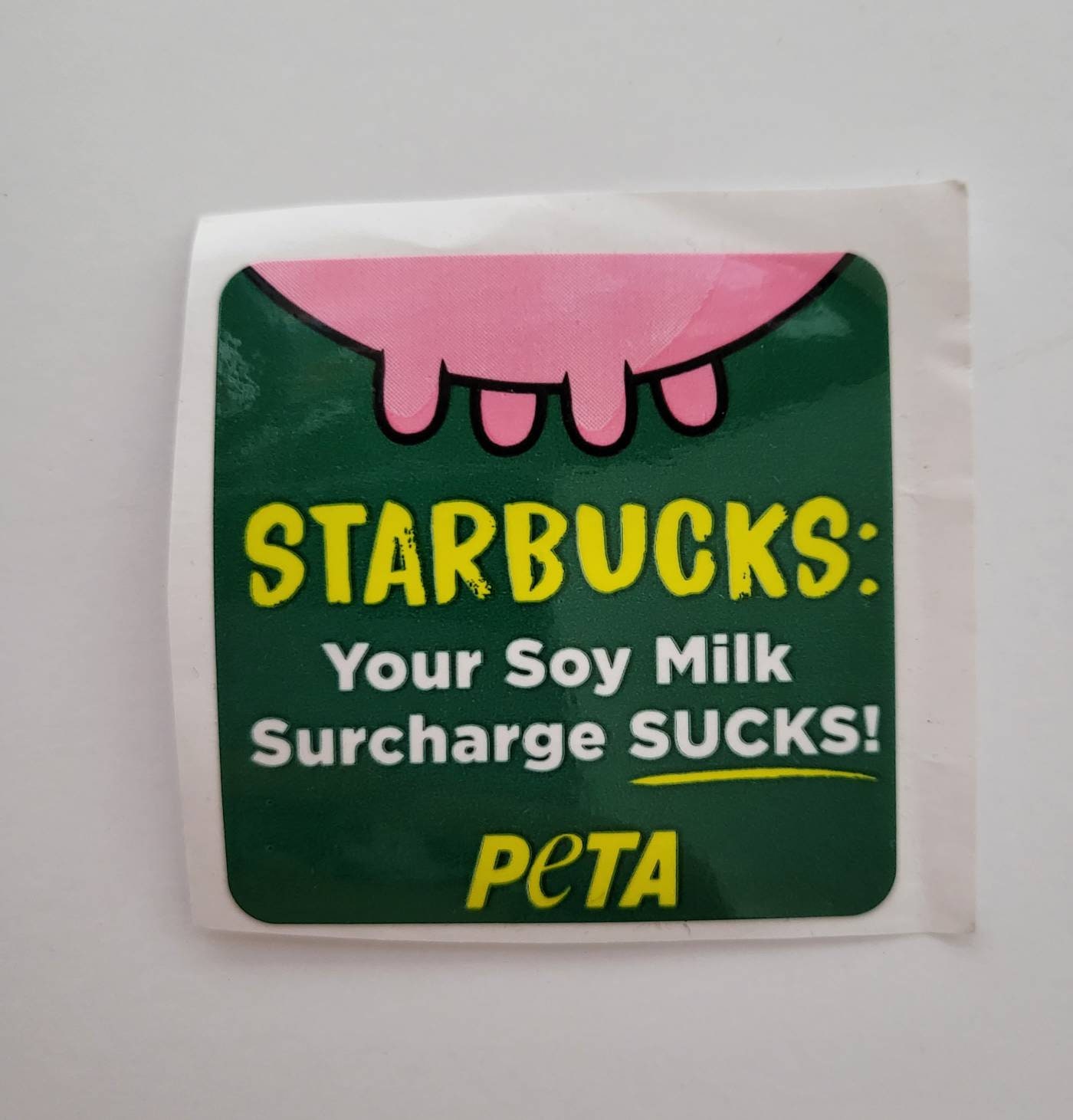 Anti Starbucks Soy Milk Surcharge Sticker Etsy