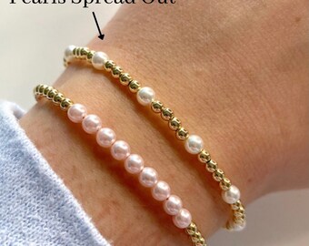 Heart Bracelet Pearl - Etsy