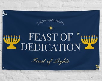 Hanukkah Banner Minimalist | Feast of Dedication | Feast of Lights
