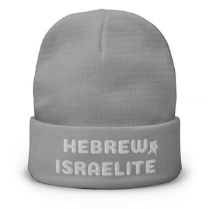 Israelite Hat | Hebrew Israelite Embroidered Beanie