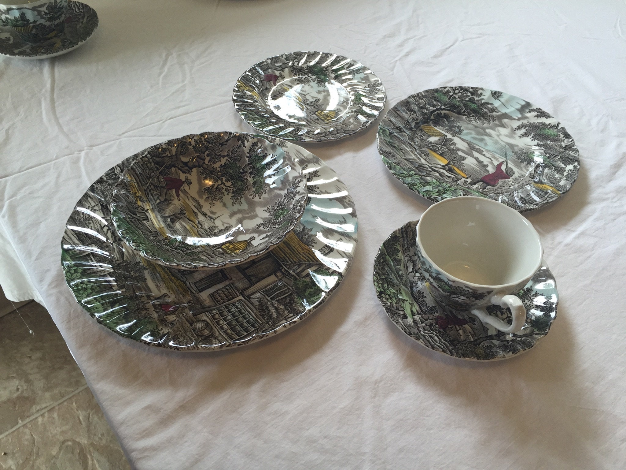 英国　イングランド　ミヨット　ハンター　２５cm プレート　６枚 Myott hunter - Etsy 日本