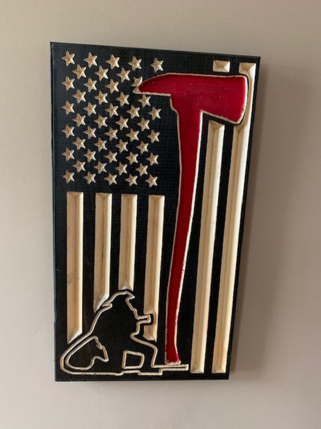 Firefighter Axe Flag - Etsy