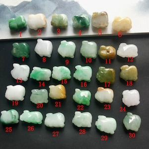 Carving Chinese Zodiac Small 3D pig natural Grade A Burma jadeite jade stone pendant,Lucky Money,gemstone stone drop,jewelry accessory link