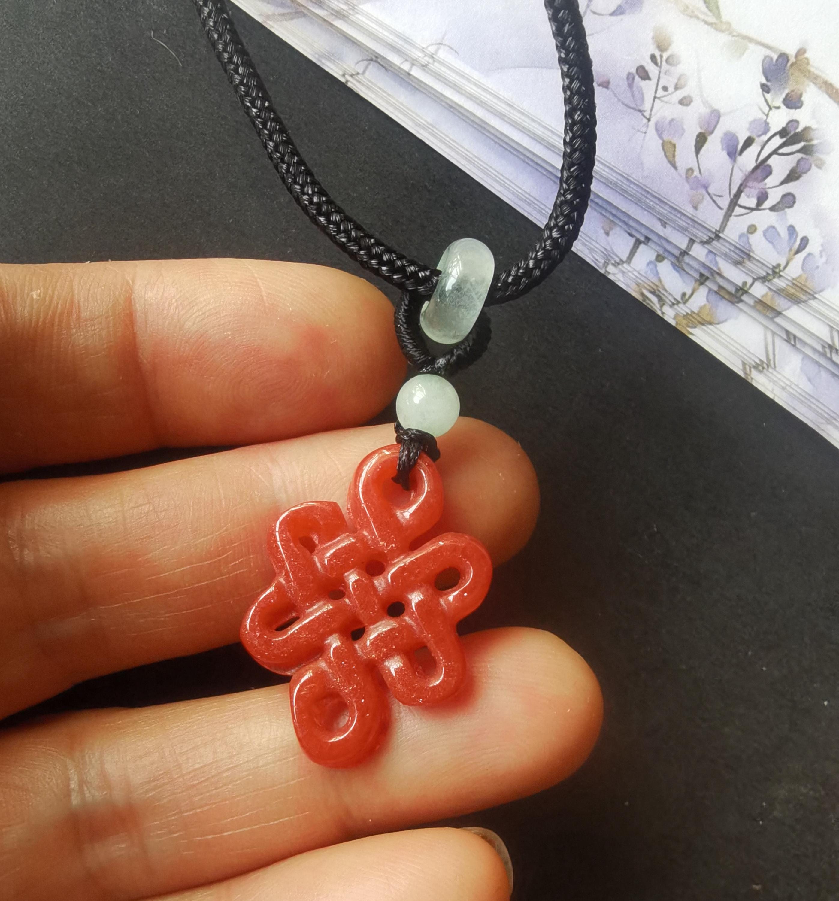 Certificato, Ciondolo In Pietra Di Giada Naturale Intagliata A - Foto 6