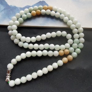 14&quot;-60&quot;,Genuine Round 6mm Natural Burma jadeite jade stone Beaded necklace,Untreated,grade A,charm man/woman necklace birthday jewelry gift