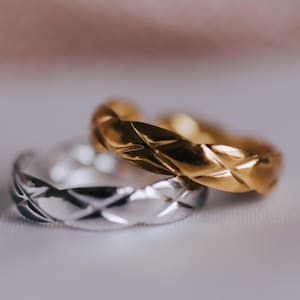 CRUSH RING/ adjustable ring, stackable, simple, durable, stainless steel, gift