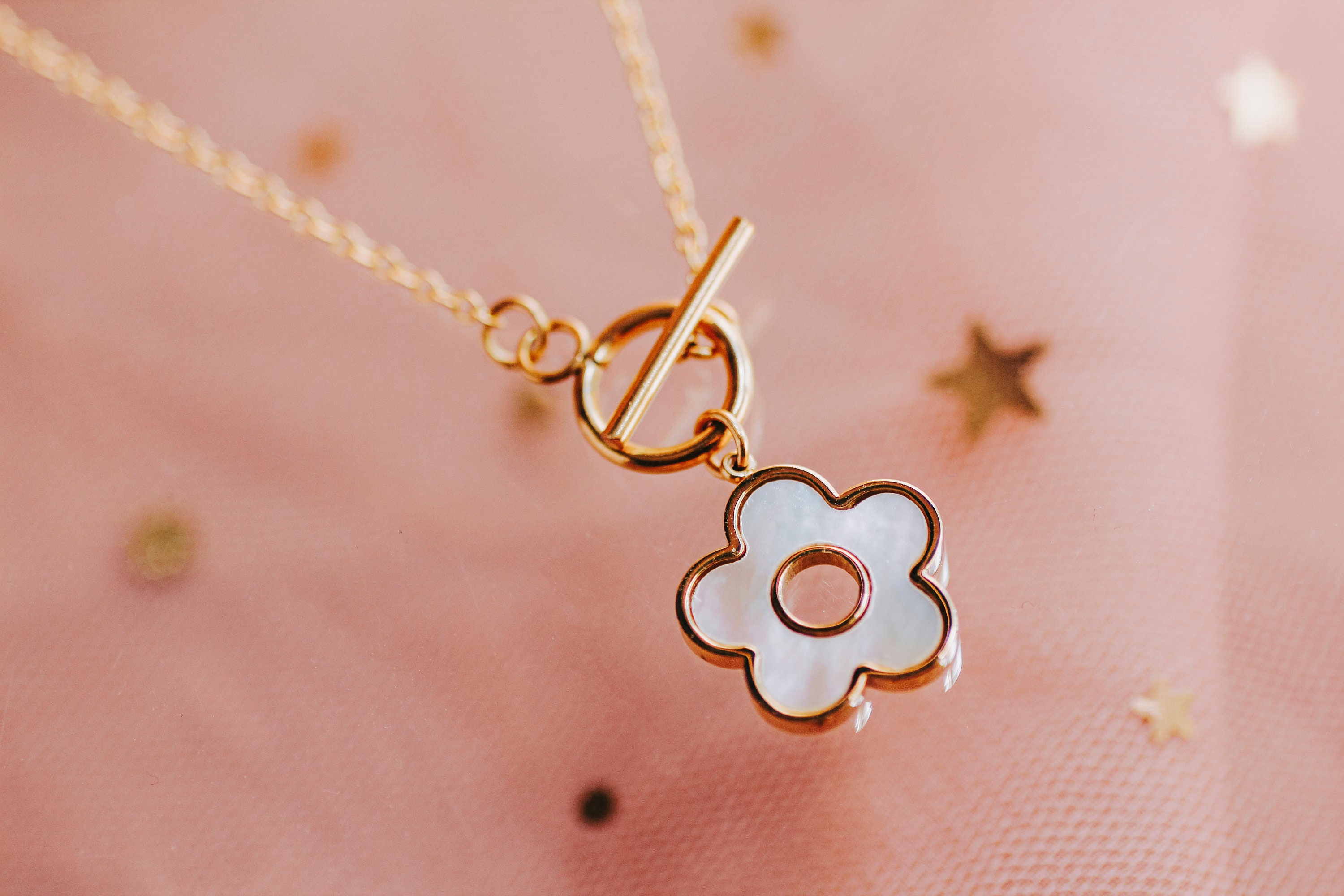 [TATIANA] 韓国アクセサリー☆Pearl Flower Necklace Tatiana-Pearl Flower Necklace NZ00983