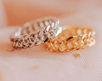 CHAIN RING/ stackable, simple, durable, stainless steel