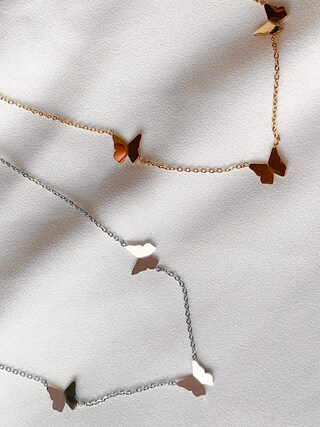 Collana Con Ciondolo Farfalla In Argento Sterling S925 E Zirconi - Gioiello Per Ragazze, Catena 16+2 Pollici, Idea Regalo San Valentino