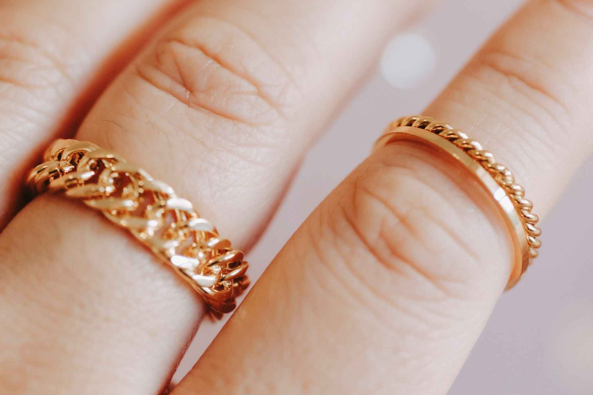 Stackable Chain Ring Design Man CHAIN RING/ Stackable, Simple, Durable, Stainless Steel - Etsy