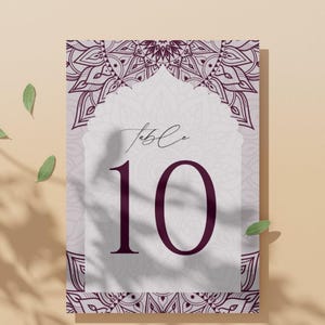 Indian Wedding Table Numbers Dholki Sign Bundle Mehndi Decor Seating Chart Rehearsal Dinner Signage Haldi Table Name Place Seat Cards Maroon
