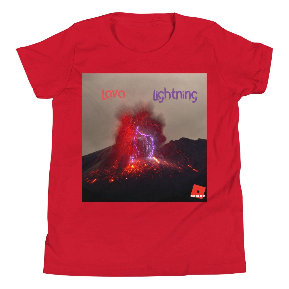 Kids Roblox T Shirt Graphic T Shirt Etsy - lava shirt roblox