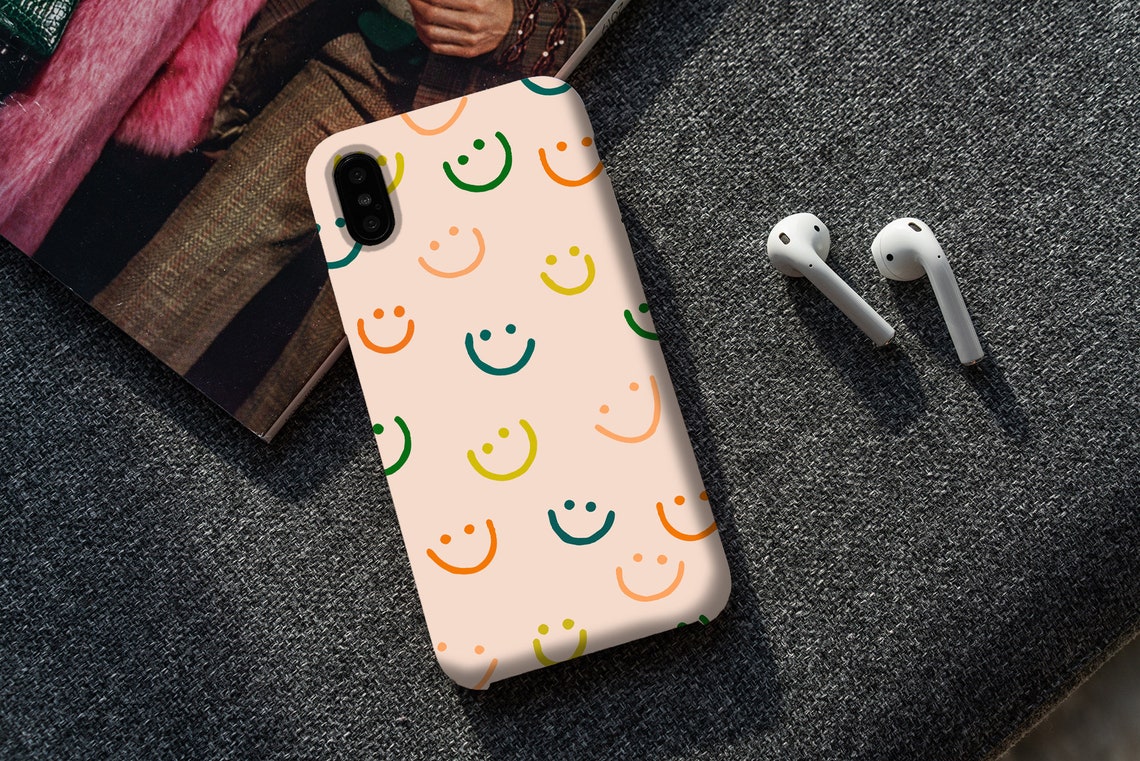 Smiley Faces Phone Case Trippy Smile iPhone 11 Cover Etsy