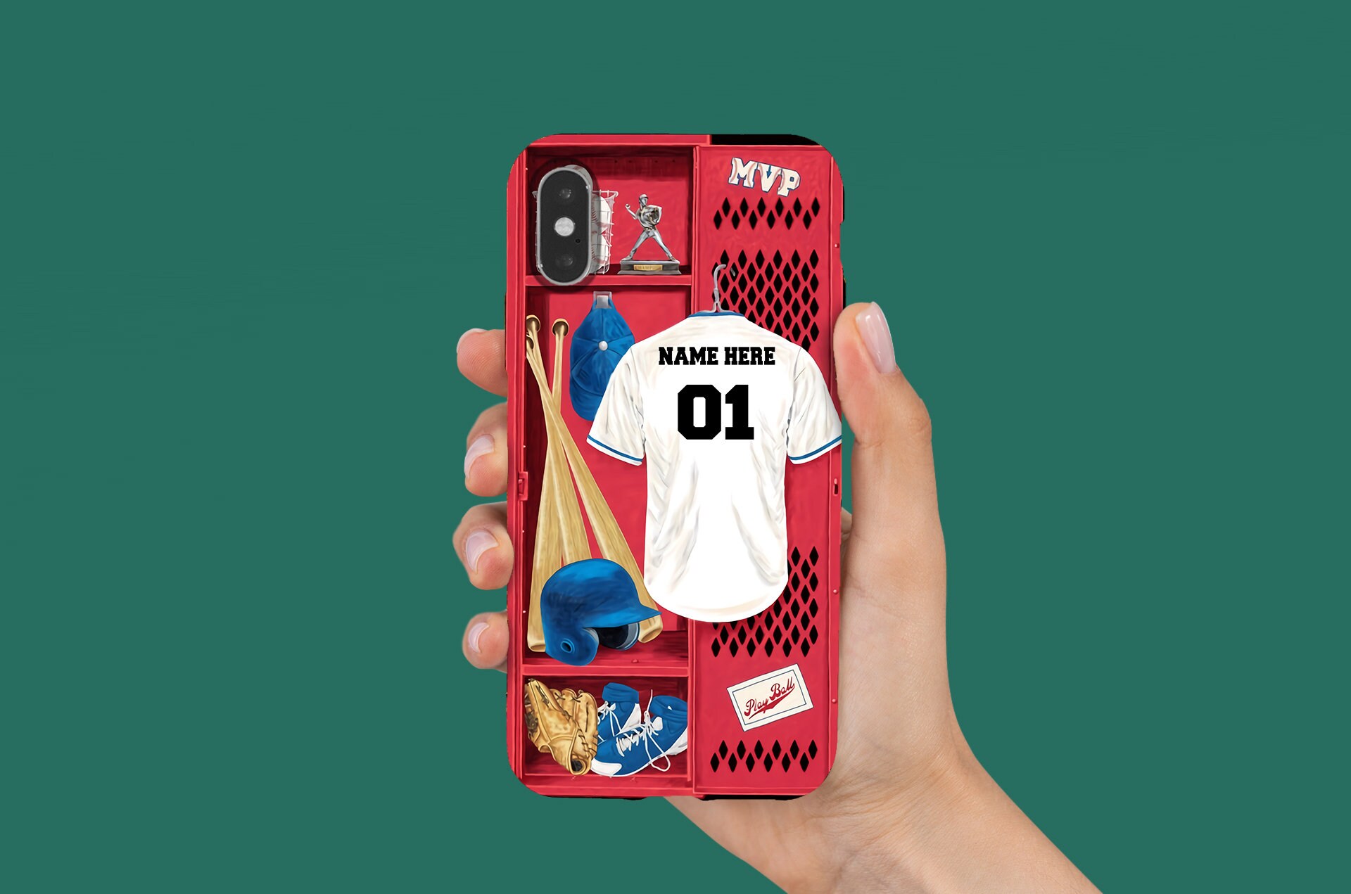 Personalized Baseball Phone Case Baseball Player Cover Sport Etsy