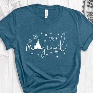 Disney shirt, Disneyland gift, Disney gift, Disney castle Tee, Magical shirt, cursive, Disney mickey, gift shirt gift for her for him