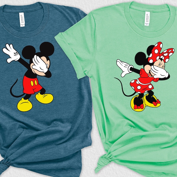 Dabbing Minnie Shirt, Dabbing Mickey shirt, Minnie Ears shirt, Mickey Ears Shirt, Disneyworld Shirt,Disneyland Family Shirts,Disneyworld tee