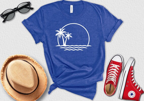 Palm Tree Shirt Beach Shirt Beach Vacation Shirt Bum Tshirt - Etsy