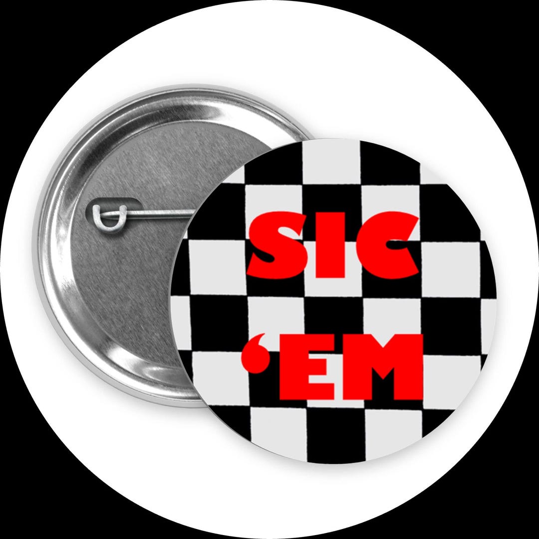 Sic 'em Button - Etsy