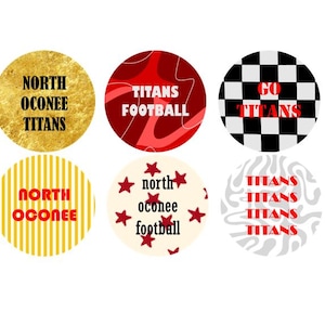 Botón de los Titanes del Norte de Oconee